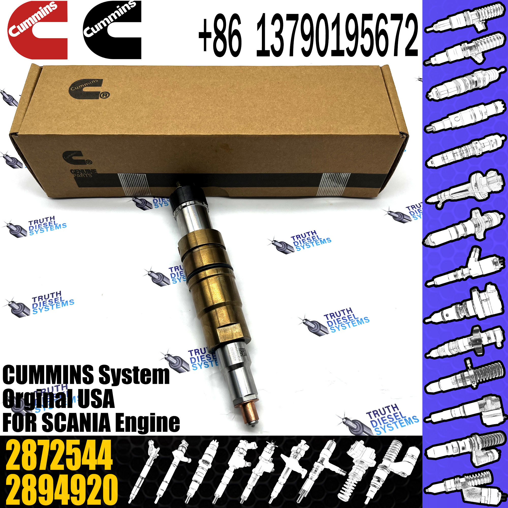Diesel Fuel Injectors 2031835 575176 2872289 2872544 For Cummins