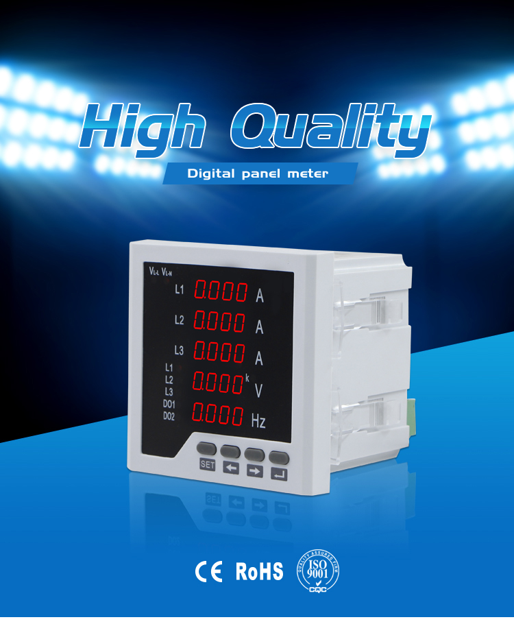 CN-3UIF35 96*96 mm Three Phase A&V&Hz Multi Combined Meter with good quality