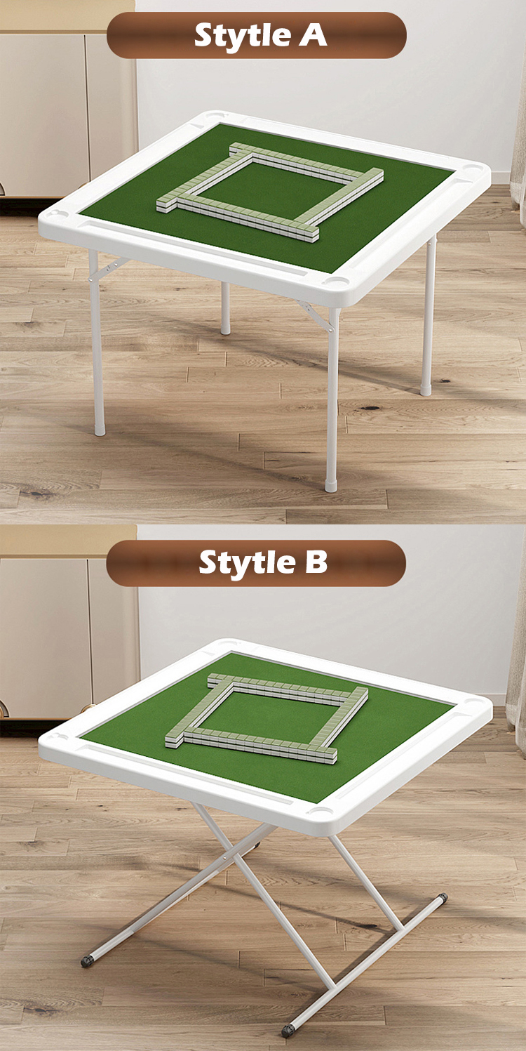Customizable Logo 4-Player Poker Card Mahjong Table for Outdoor and Indoor Activities