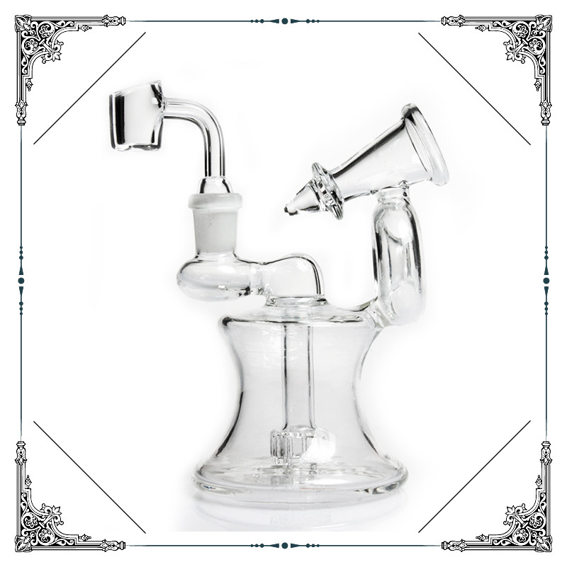 Mini High End Dab Oil Rig Bong Matrix Perc Hookah With Quartz Banger Bongs