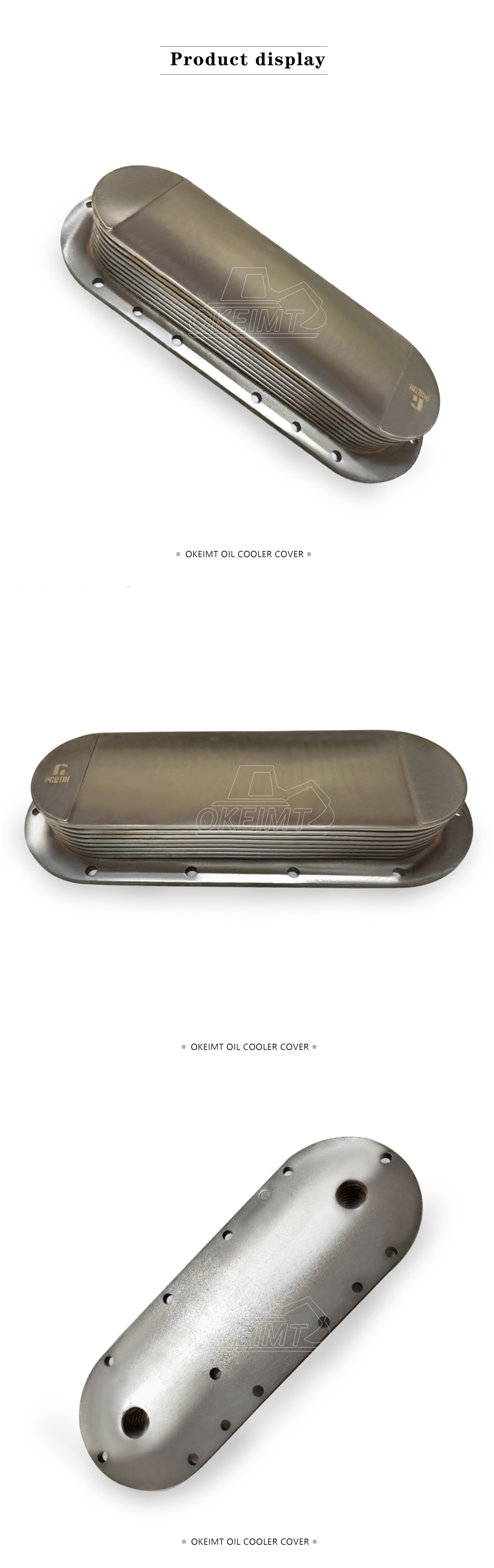 2130296000 Engine Oil Cooler Kobelco Nissan Oil Cooler Billet Aluminum