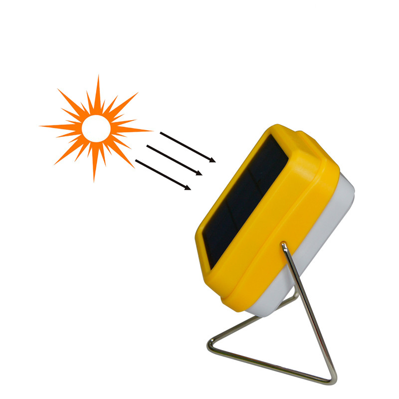 Mono Led Solar Rechargeable Light , 9hrs Solar Charging Camping Light
