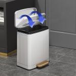 Wholesale Commerical 13 Gallon Bathroom Metal Step Trash Cans