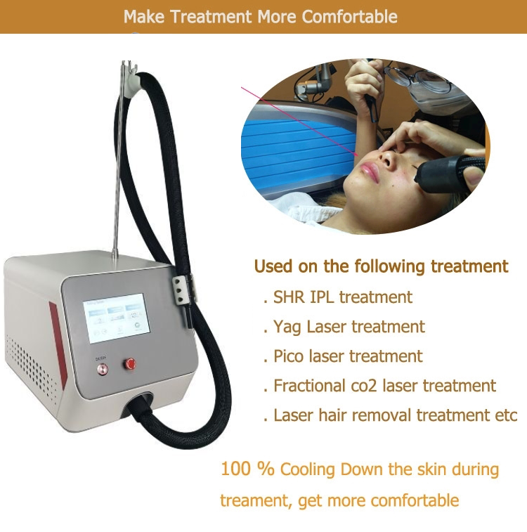 portable zimmer cryo air cooling skin reduce pain air skin cooling system machine for laser