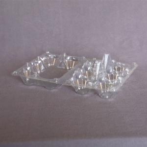 Quality 6 Pieces Disposable Plastic Egg Tray Clear 6 Holes Disposable Plastic Egg Box 2x3 for sale