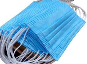 Quality Blue 3 Ply Non Sterilization PPE Earloop Face Masks for sale