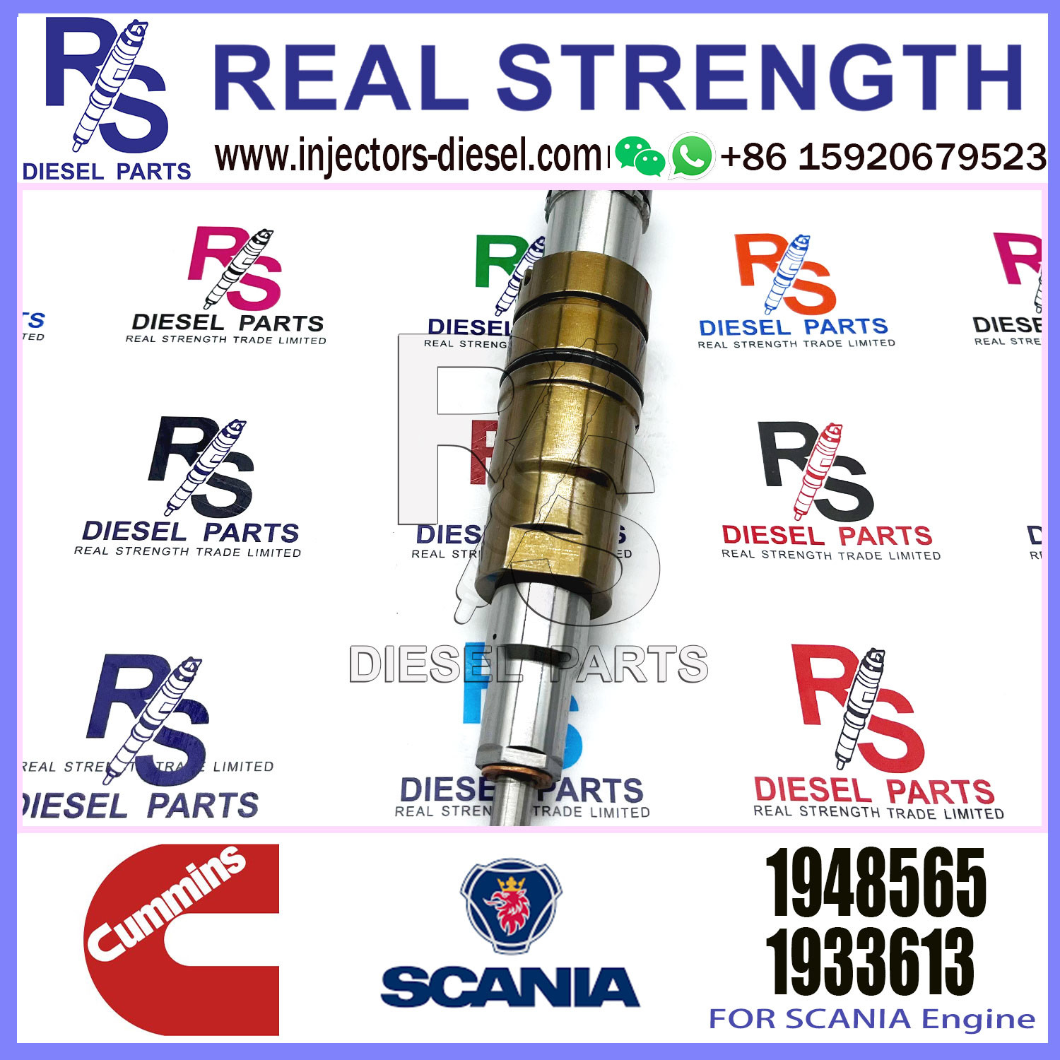 Scania Fuel Injector 2488244 2029622 1948565 2030519 2086663 2419679 2086663 2057401 1948565 for Cummins