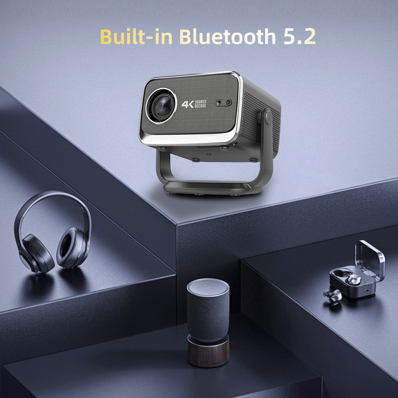 FLYIN P20 Pro 4K 350Lms 1080P Full HD Projector Auto Focus Lens LCD Lamp Android 13 Airplay Features Portable Home Theater Use