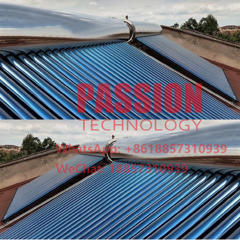Inclined Roof Stainless Steel Solar Water Heater 304 Presssure Solar Water Heating