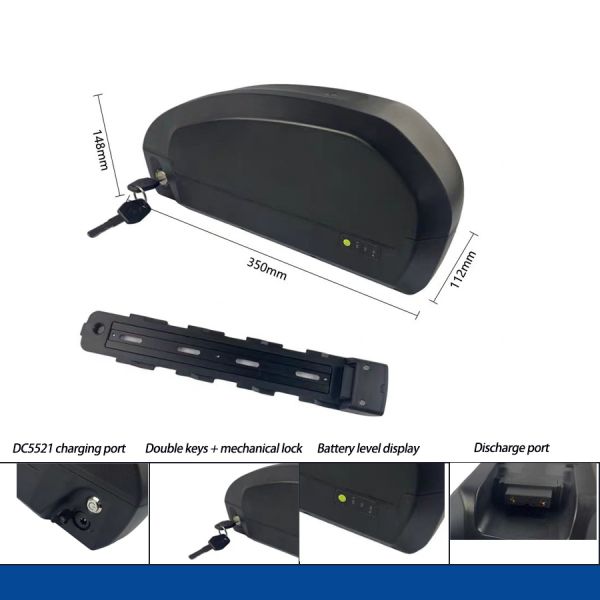 E-Bike Lithium-ion Battery 36V 6.6Ah 8.7Ah 8.8Ah 13Ah Foldable Electric Bicycle Battery