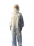 Biotech / Pharmaceutical ESD Safe Materials Cleanroom ESD Suit With Hood And