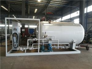 China LPG Propane Butane Gas Tank , Q345R Carbon Steel Gas Filling Plant With Dispenser on sale