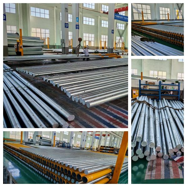 11-Meter Hot-Dip Galvanized Octagonal Power Distribution Pole with AWS D1.1 Welding Standard