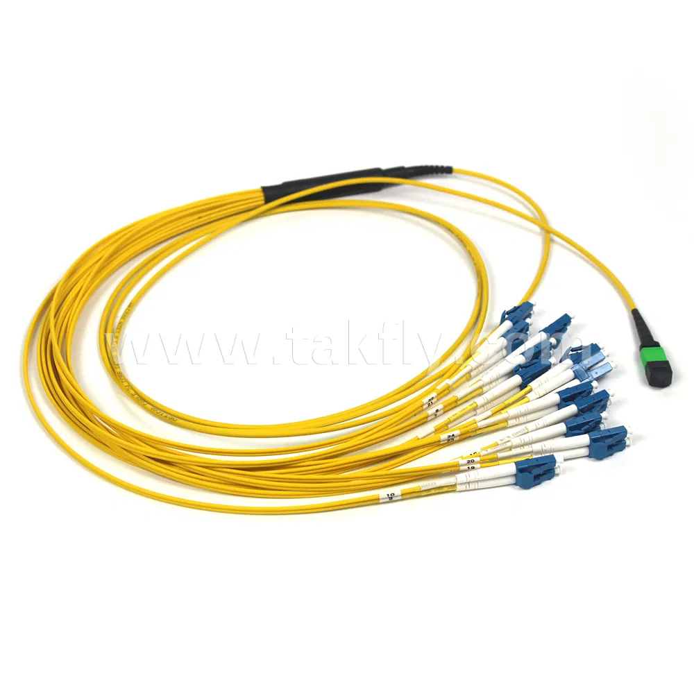Takfly G657A1 LSZH MPO MTP Fiber Patch Cord Single-mode