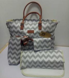 Quality Canvas Polyester Cotton Mummy Diaper Bag With Adjustable Stroller Strap for sale