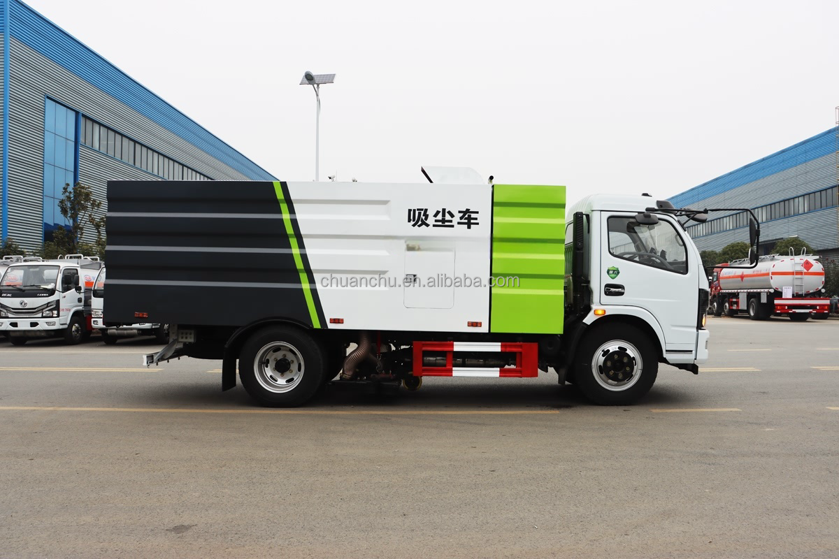 Pure Electric Outdoor Sanitation Cleaning Truck 8CBM Vacuum Road Sweeper Truck