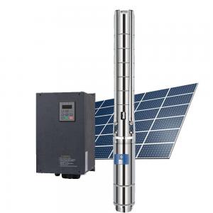 Quality 95m3/H 6 Inch Submersible Solar Water Pump Big Flow 20HP 380v 15000w 110m for sale