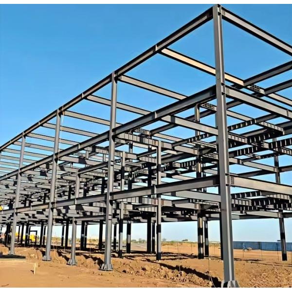 Steel structure warehouse interior