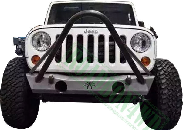 Steel Front Bumper 4x4 Winch Bumper for Wrangler jk 4x4 auto front bumper Poison spider front bumper for Wrangler jk