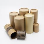Custom Printed Cylinder Kraft Paper Tube Recyclable Tea Packaging Containers