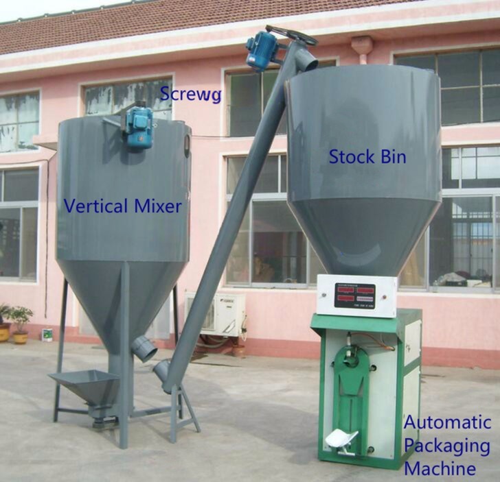 1000L Vertical Screw Mixer for Animal and Livestock Feed Mixing Equipment