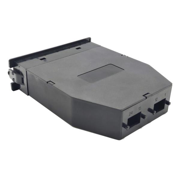24F Black LC Duplex Multimode MPO MTP Fiber Cassette for 24 Ports OM3 OM4 OS2 Patch Panel