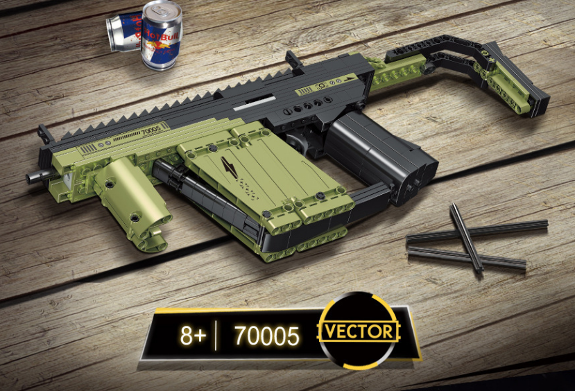 Plastic Models Magnetic Military Building Block Gun Toy for Kids Age Range 8 to 13