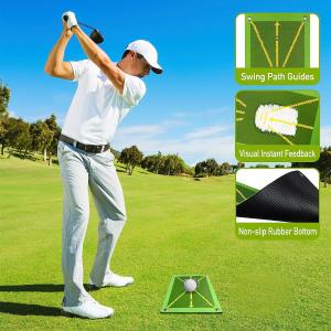 Quality New Design Driving Range Golf Hitting Teaching Mat Golf Swing Training Mat For Swing Detection for sale