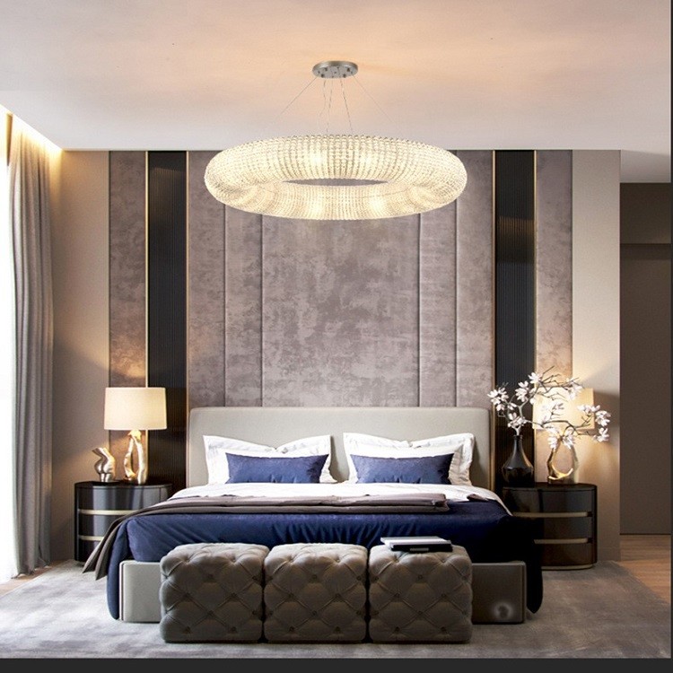 OEM Clear Crystal Modern Pendant Light Indoor Decoration