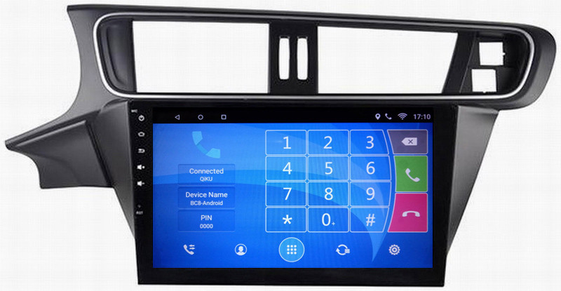 Ouchuangbo car radio multi media stereo android 6.0 for Citroen C3-XR with 3g wifi gps navigation dual zone 4*45 Watts