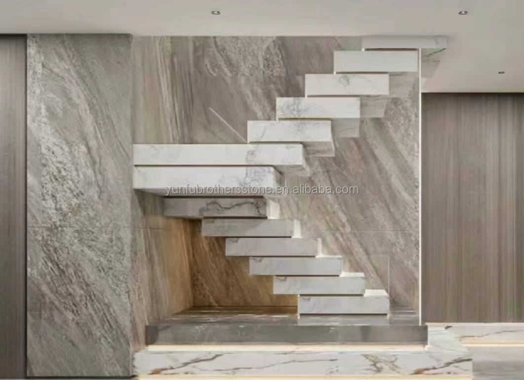 Interior Home Furniture Stair Step Light Design with Modern Artificial Sintered Stone