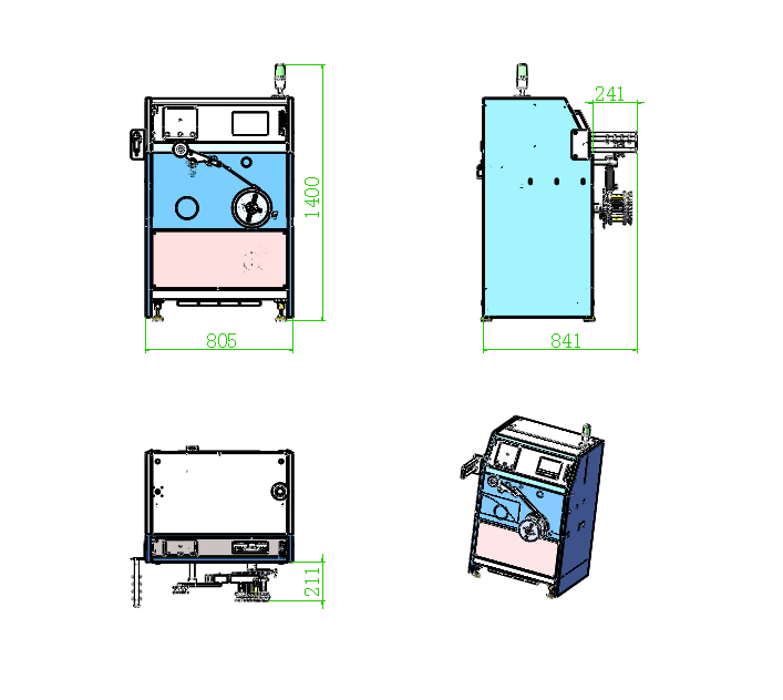 8mm - 18mm PP Strap Winding Machine 1500W Automatic Strap Winder