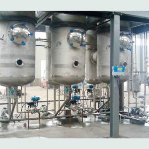 China Large Scale Multiple Effect Falling Film Evaporator 100kw For Yeast Concentrator on sale