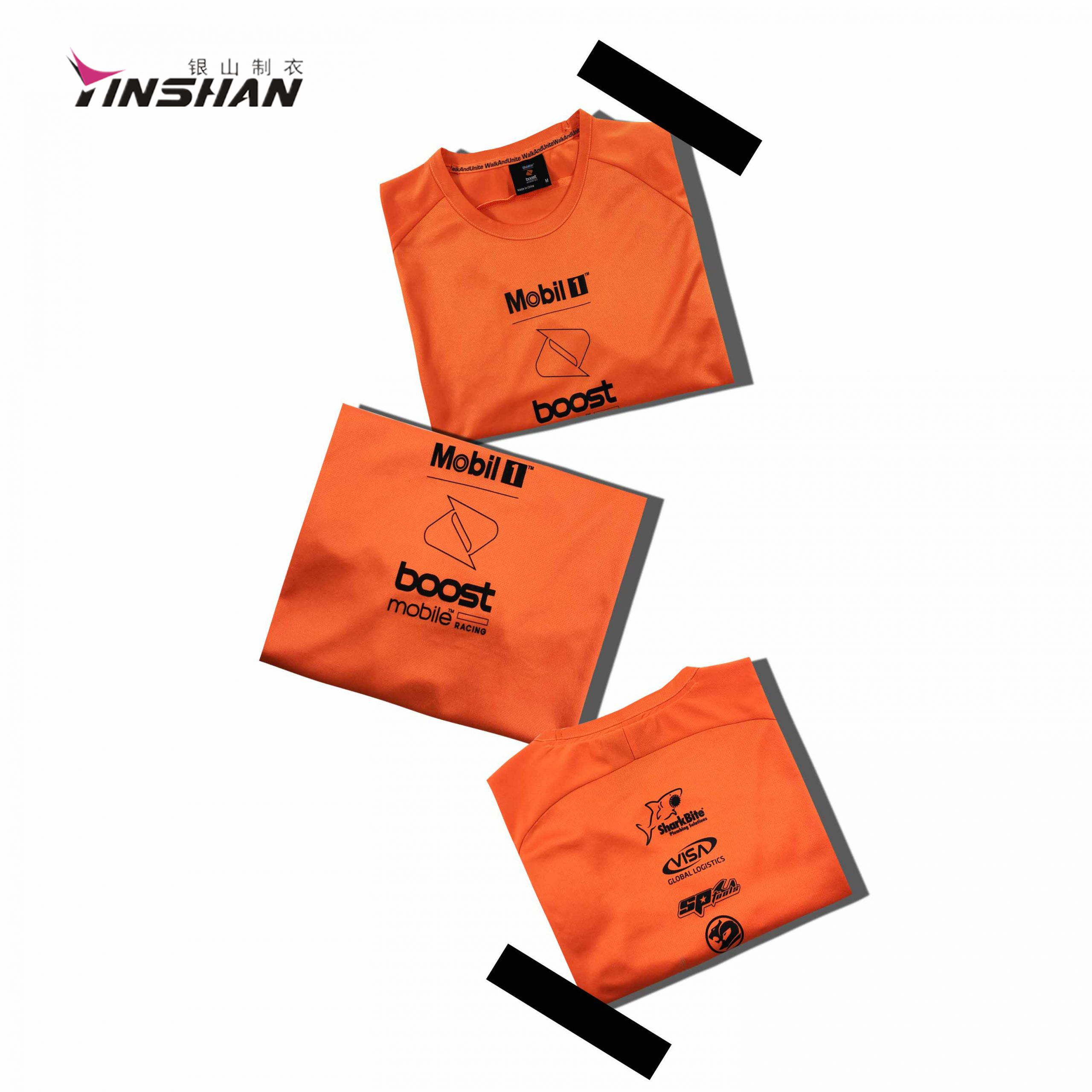 2022 Orange OEM Logo T-shirt Customized for Other Sportswear Type