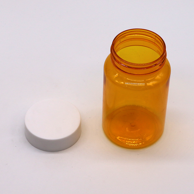 Free Samples 150ML/CC PET Plastic Orange Bottle For Medicine Pill Supplement Bottle