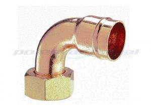 Quality Copper Straight Tap Connector , 15mm To 22mm Flexible Tap Connector With Threaded Hose Barb Ends for sale