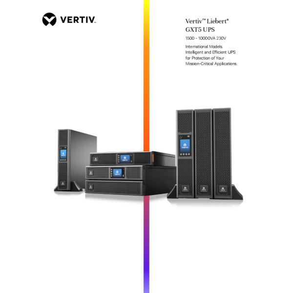 6KVA Vertiv Liebert GXT5-2000IRT2UXL Pure Sine Wave Industrial Online UPS Power Supply System