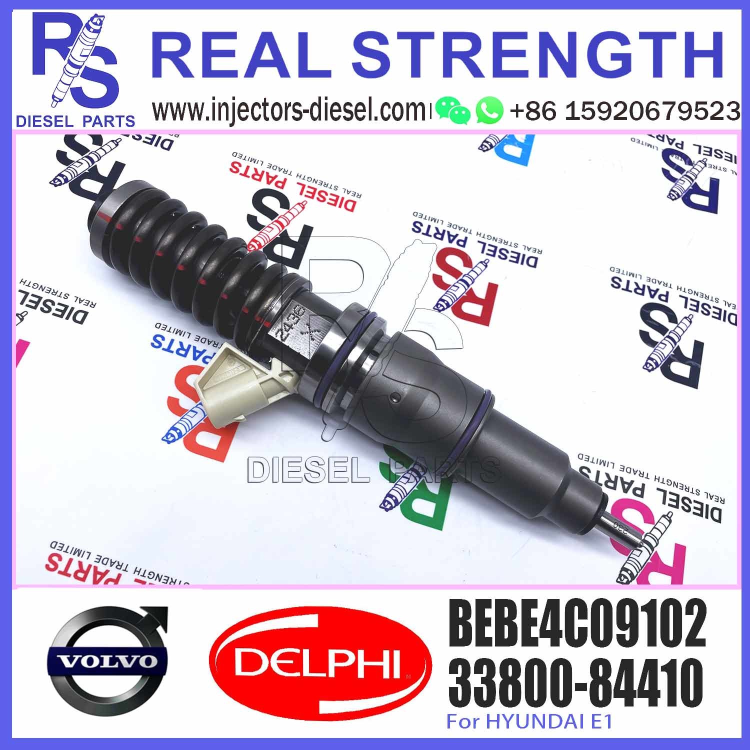 33800-84410 Common Rail Diesel Fuel Injector For V-O-L-V/ H-yundai 33800-84410 BEBE4C09102