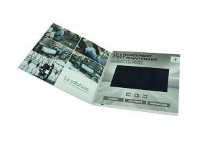 China UV printing brochure 4.3 inch TFT lcd video greeting card, Custom lcd video card video brochure card on sale