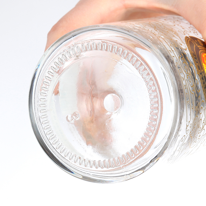 Clear 750ml Glass Liquor Wine Vodka Tequila Gin Bottle with Stopper Custom Flint Glass