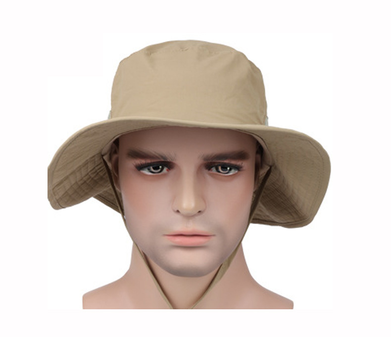 ACE Upf 50+ Wide Brim Breathable Mesh Bucket Hat Polyester / Cotton Material