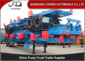 Quality 20ft 40ft 3 Axle Chassis Container Trailer Mechanical / Air Suspension for sale