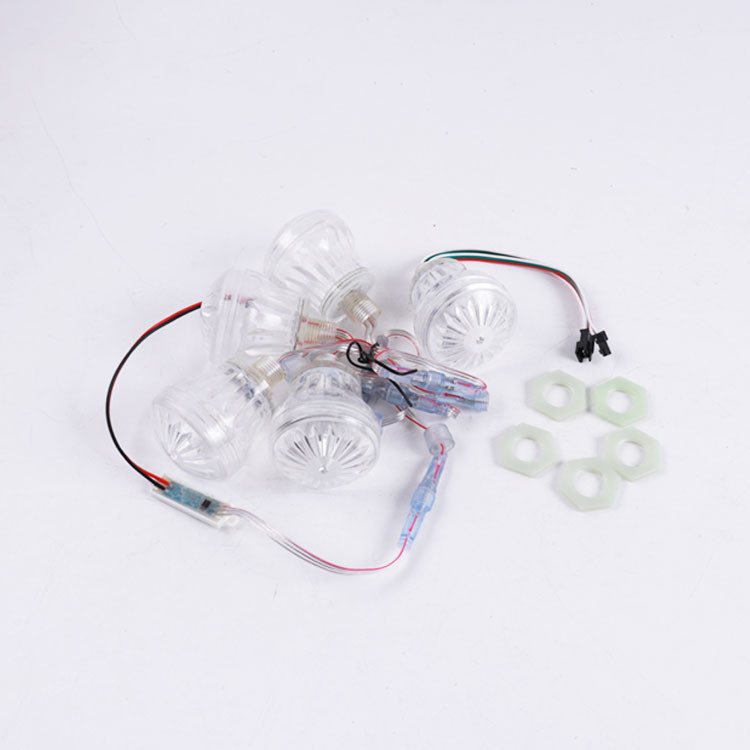 Programmable RGB Amusement LED Lamp 60mm DMX Control RGBW LED Point Lights