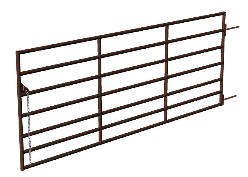 Portable Corrals Corral Panel, Chain Latch, 12 Ft