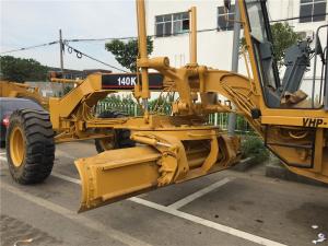 Quality Year 2016 Used Motor Grader CAT 140K , Grader Heavy Equipment With Push Block for sale