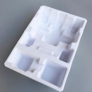 China Degradable Environmental Friendly Dry Pressure White Sugar Cane Pulp Router Tray on sale