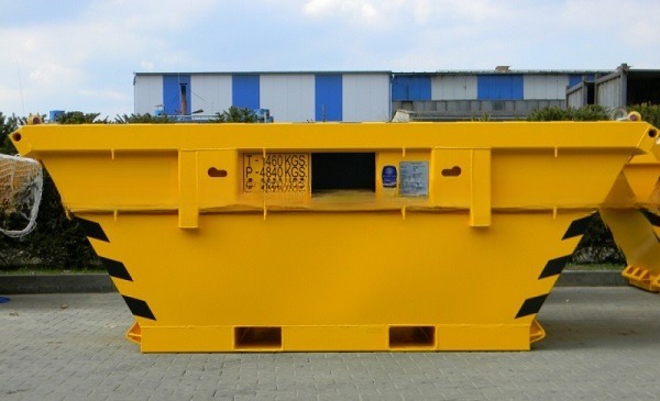 1115KGS Tare Mass Offshore Cutting Mud Skip BV Certified Closed Container for Drilling -20 C Design DNV 2.7-1 Standard