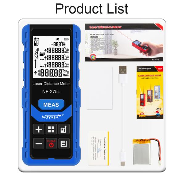 LCD Digital Multifunction Green Laser Distance Measuring 60m 100m Distance Measurement Laser Rangefinders NF-275L