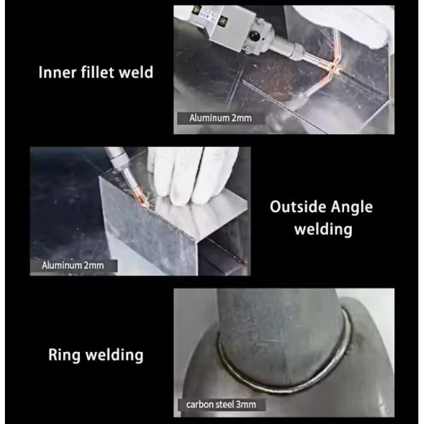 Welding mode Manual Handheld 1000w 1500w 2000w 5mm Stainless Steel Fiber Laser Welding and 3 In1 Laser Cleaning Machine
