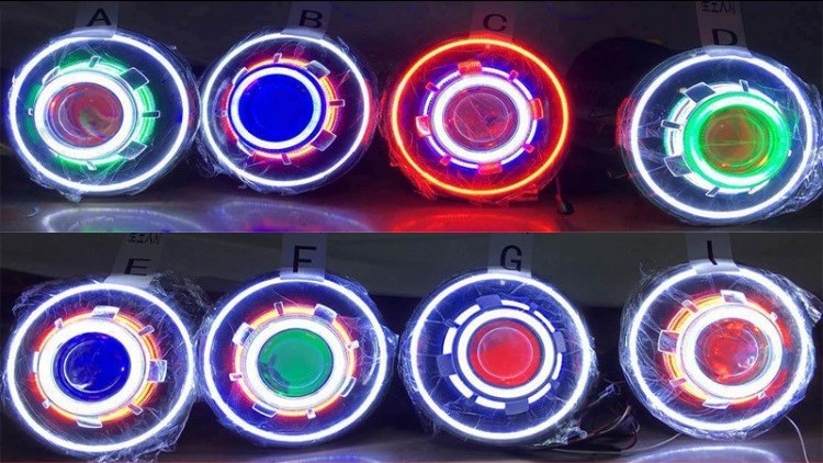 Starry Sky Style LED Daytime Running Lights Headlamp Assy For JEEP Wrangler (JK) 2007 - 2017